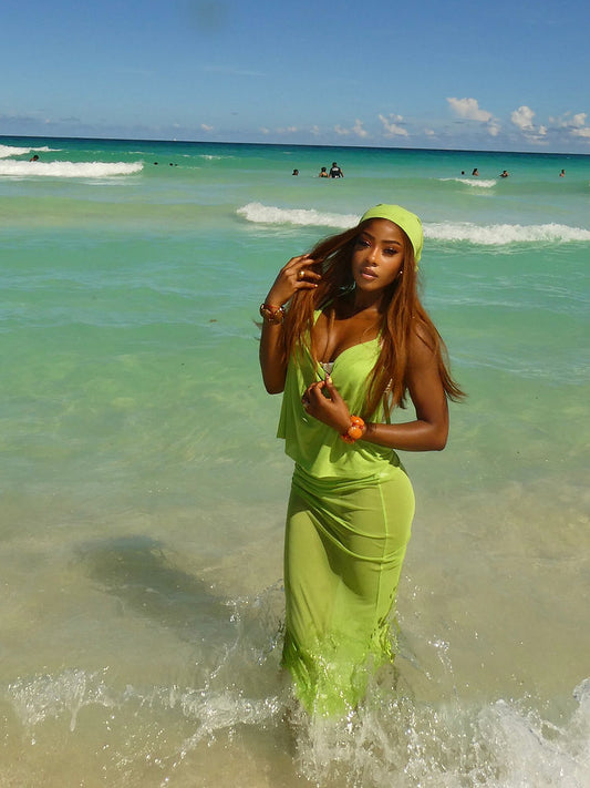 SOL- GREEN THREE PIECES SET