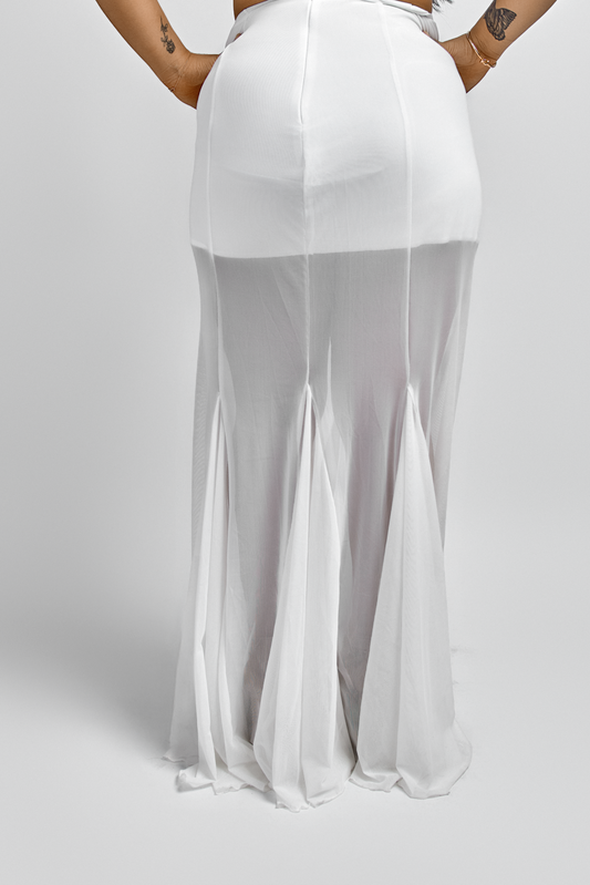 FORMA — White Mesh Skirt