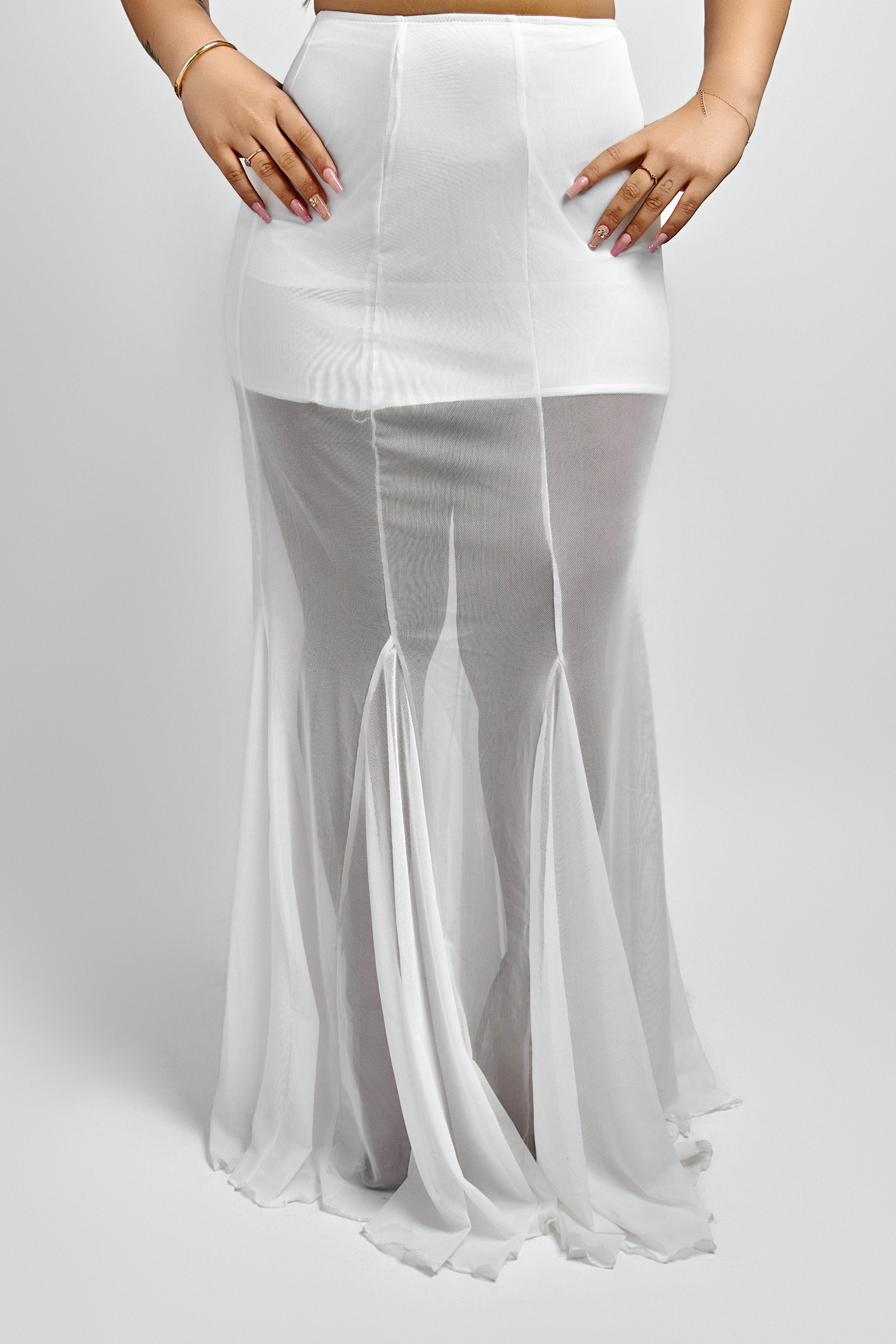 FORMA — White Mesh Skirt