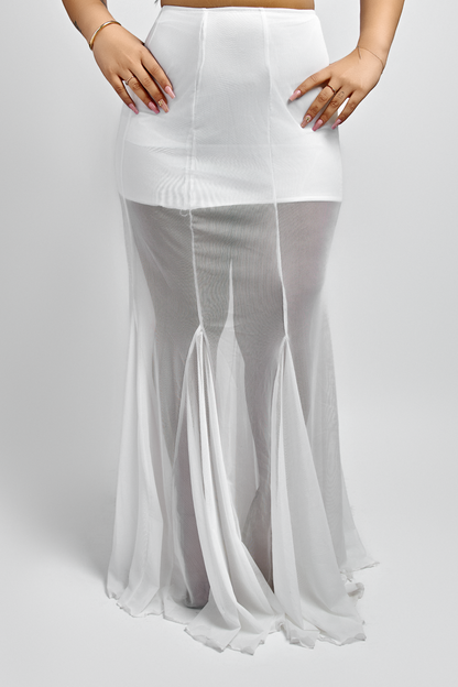 FORMA — White Mesh Skirt